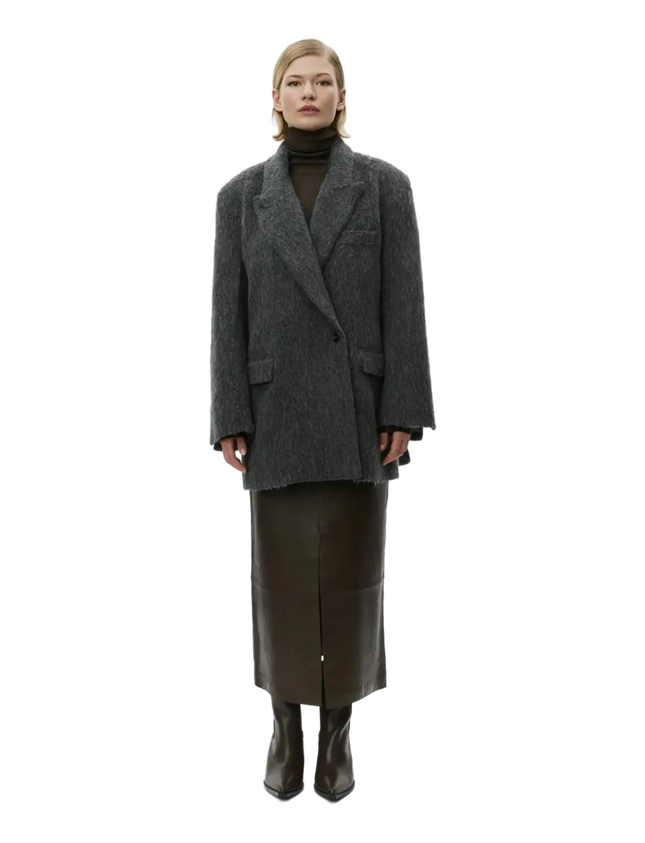 Day Birger et Mikkelsen - Madrid - Hairy Wool - outerwear - medium grey melange - 1