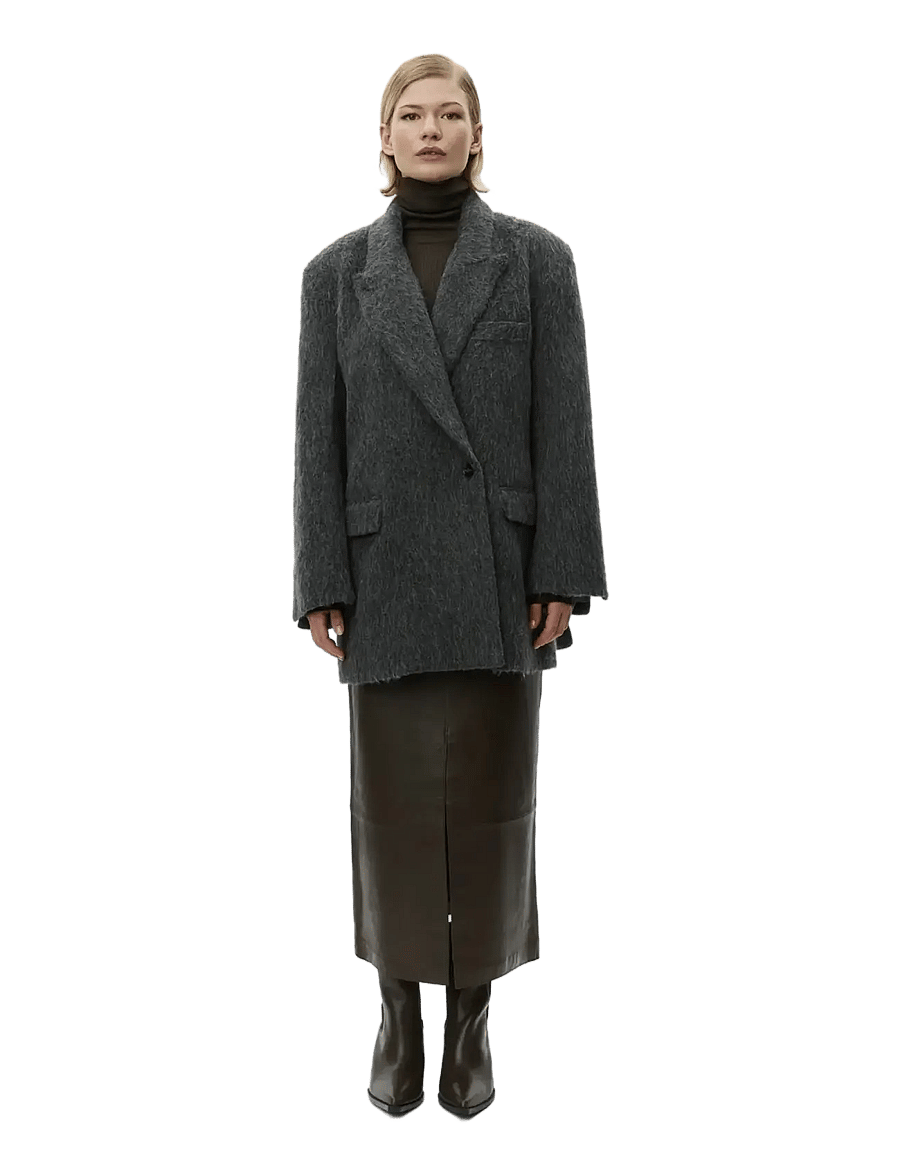 Day Birger et Mikkelsen - Madrid - Hairy Wool - ulljackor - medium grey melange - 1