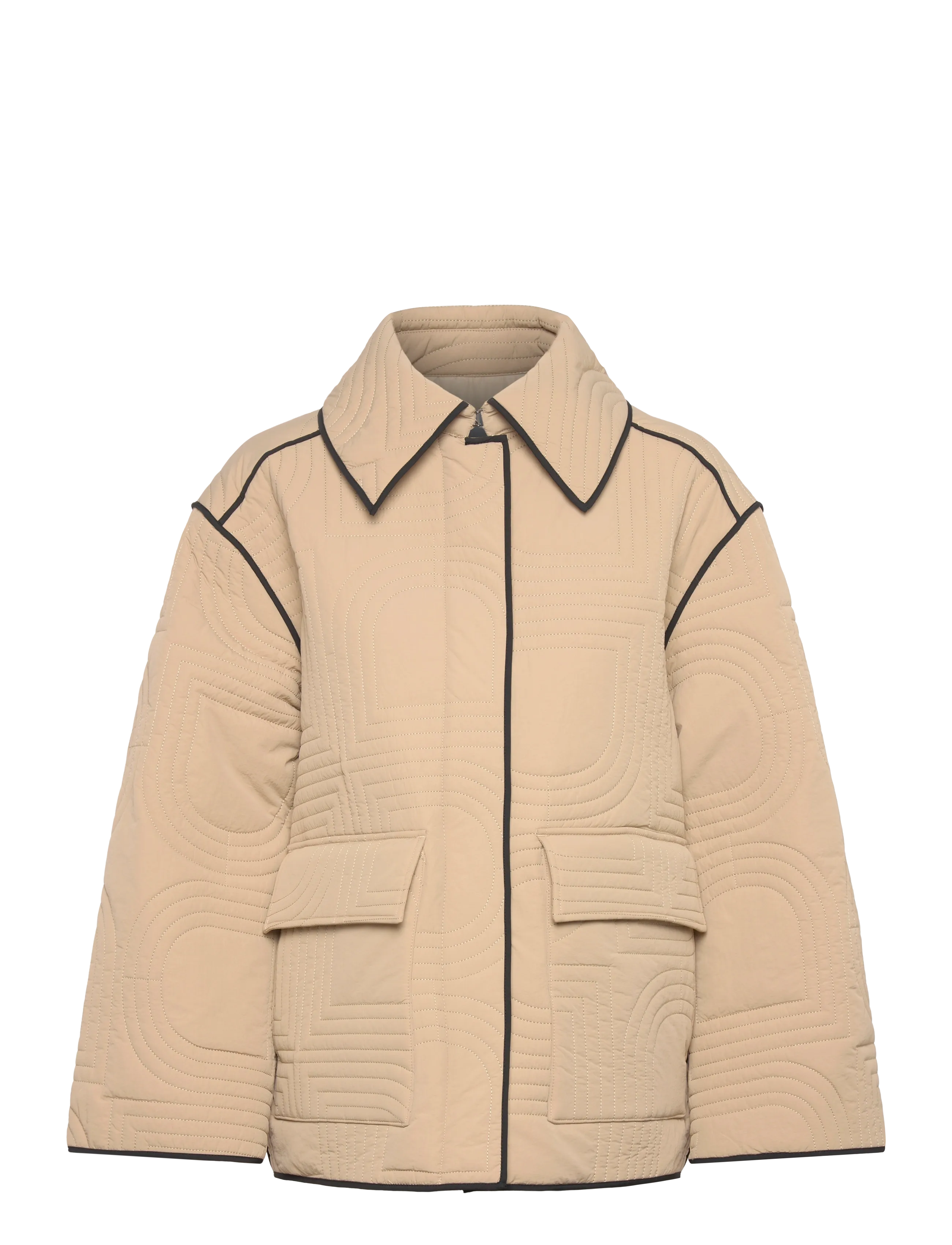 Day Birger et Mikkelsen Merce - Rhombus Quilt - Dunjakker - ELMWOOD / beige