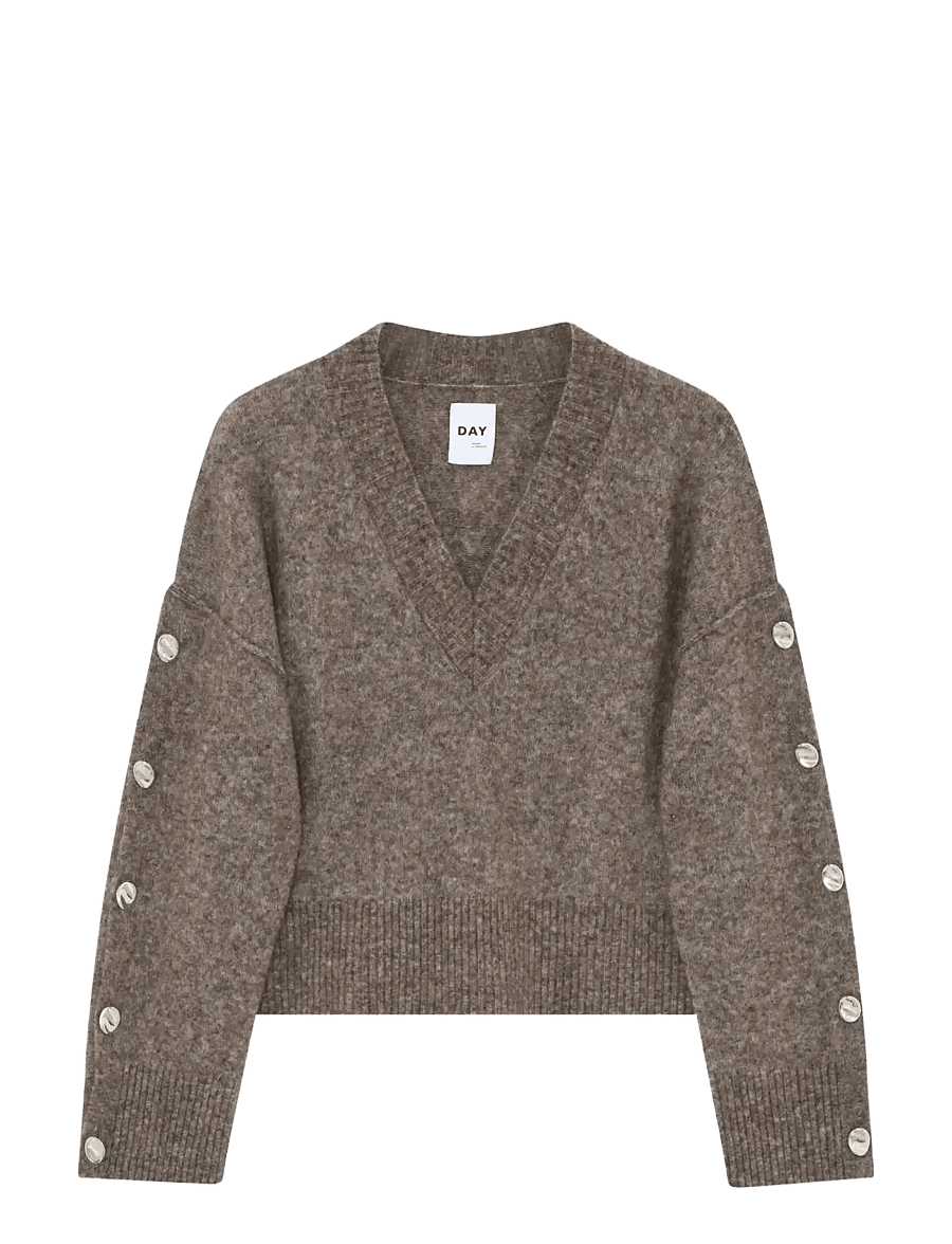 Day Birger et Mikkelsen - Solange - Cozy Days - striktrøjer - wren melange - 1
