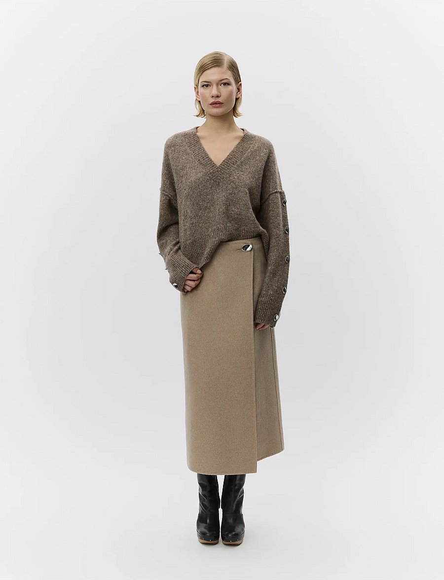 Day Birger et Mikkelsen - Solange - Cozy Days - striktrøjer - wren melange - 2