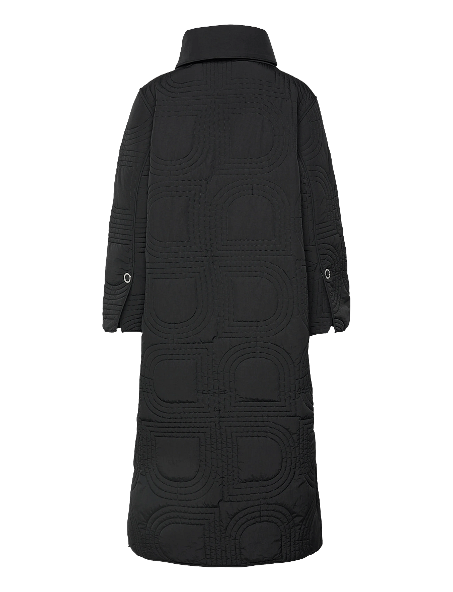 Day Birger et Mikkelsen - Teme - Rhombus Quilt - wollmäntel - black - 1