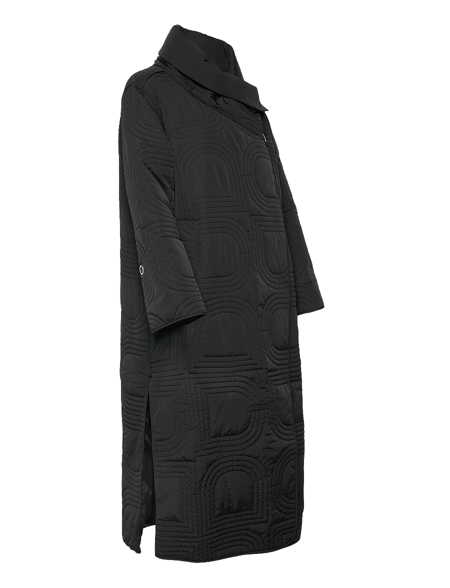 Day Birger et Mikkelsen - Teme - Rhombus Quilt - wollmäntel - black - 4