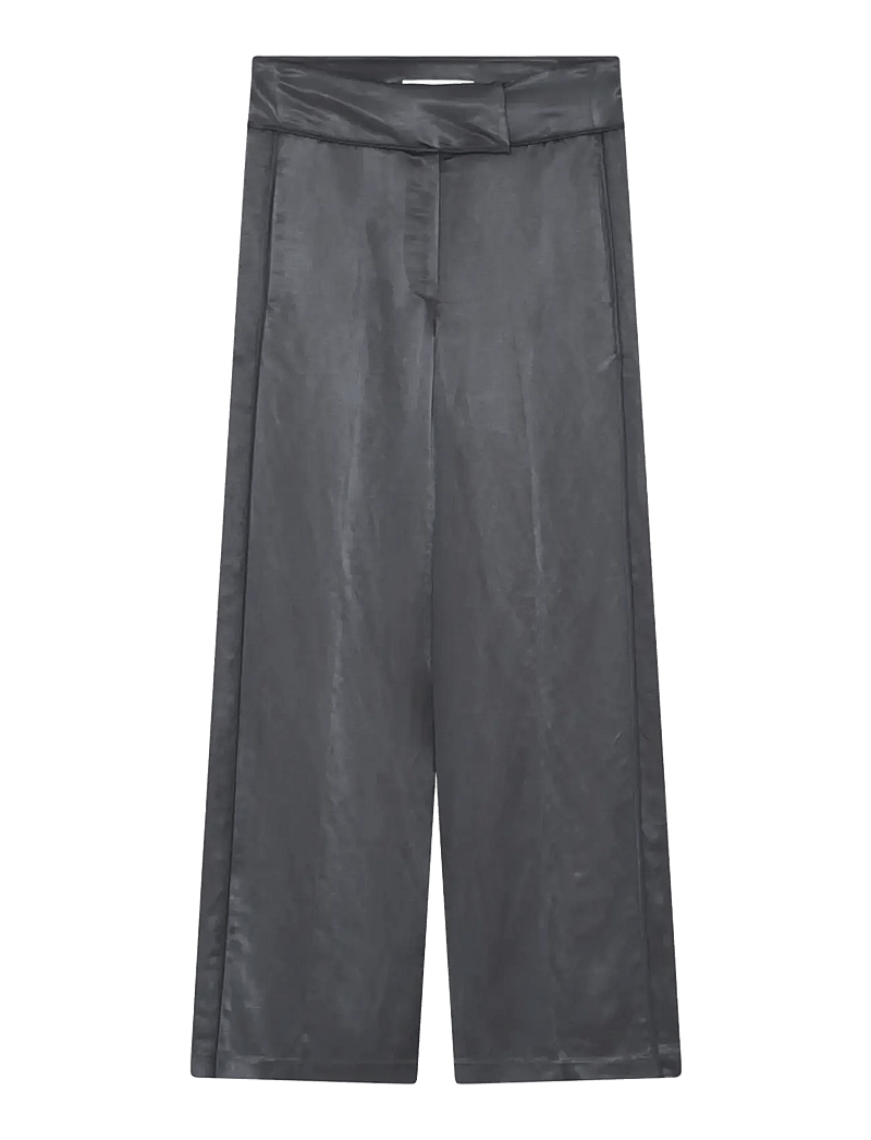 Day Birger et Mikkelsen - Elms - High shine blend - hosen mit weitem bein - ebony - 1