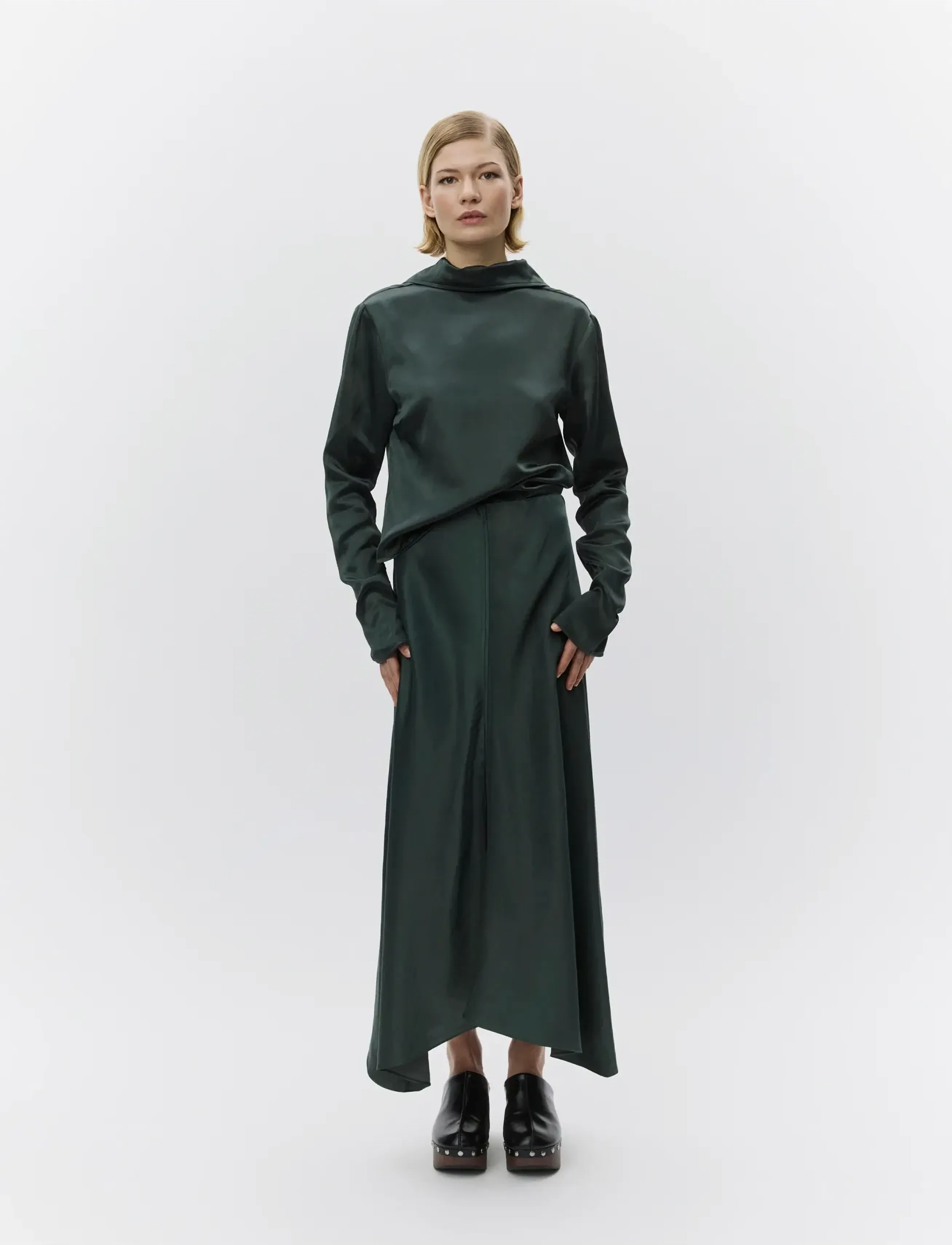 Day Birger et Mikkelsen - Rian- High Shine Blend - satinkjolar - urban chic - 4
