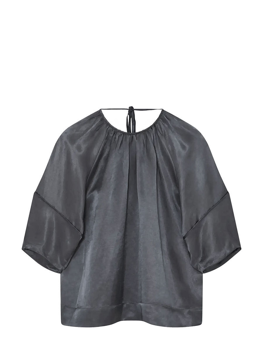Day Birger et Mikkelsen - Skyler - High Shine Blend - langärmelige blusen - ebony - 1