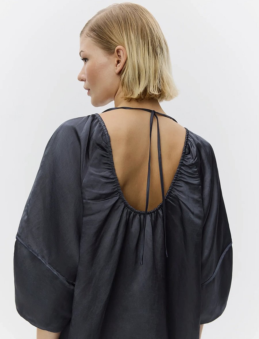 Day Birger et Mikkelsen - Skyler - High Shine Blend - langärmelige blusen - ebony - 2