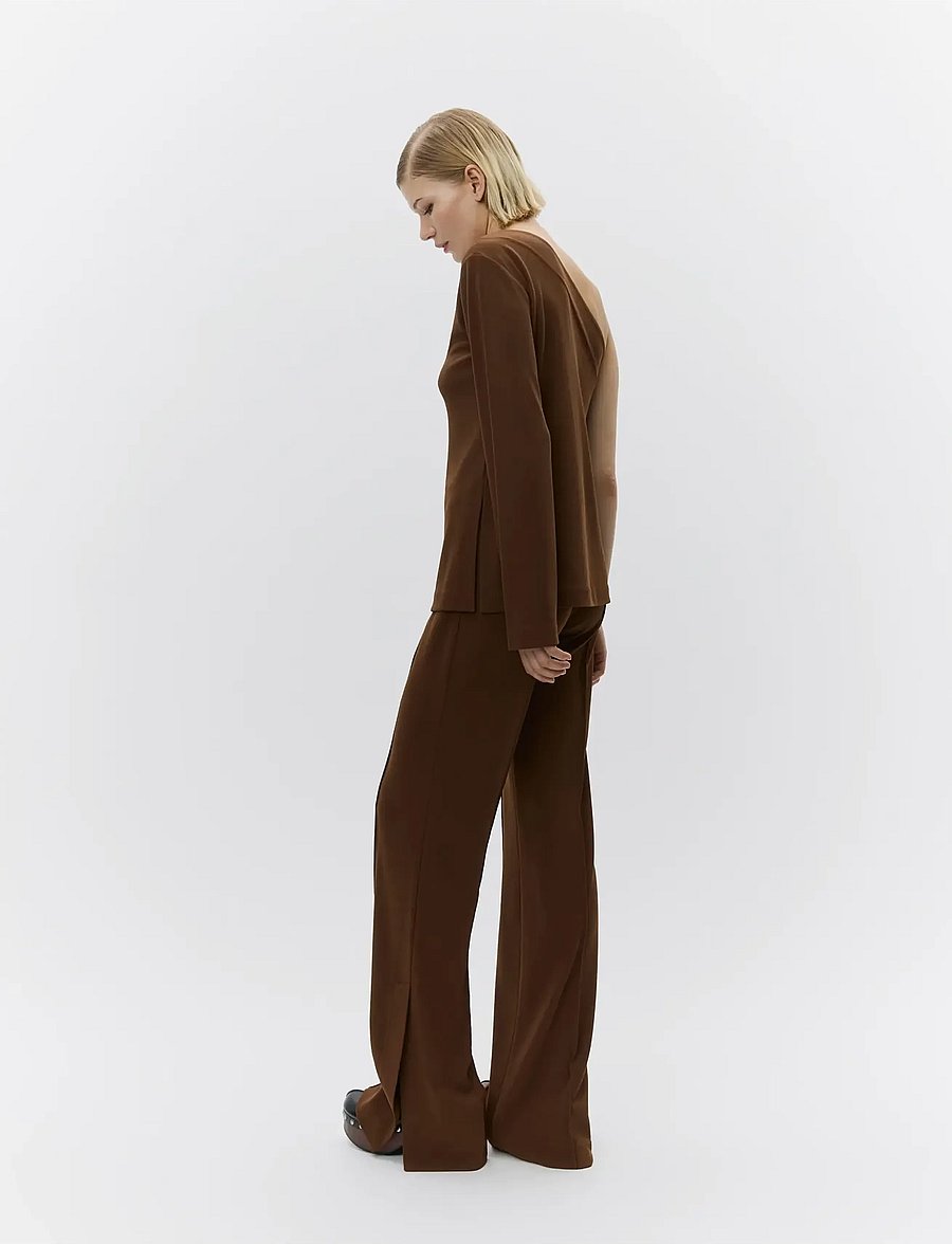 Day Birger et Mikkelsen - Wagner - All Day Jersey - flares - potting soil - 2
