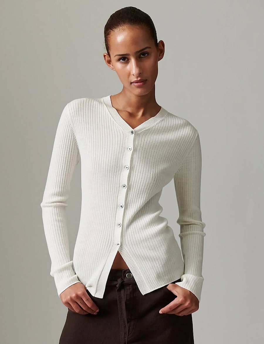 Day Birger et Mikkelsen - Dixon - daily elements - strickjacken - ivory shade - 5