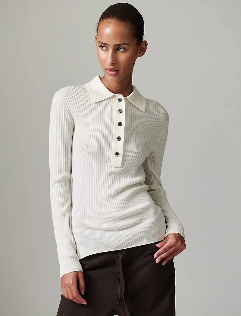 Day Birger et Mikkelsen - Murphy - Daily elements - stickade tröjor - ivory shade - 0