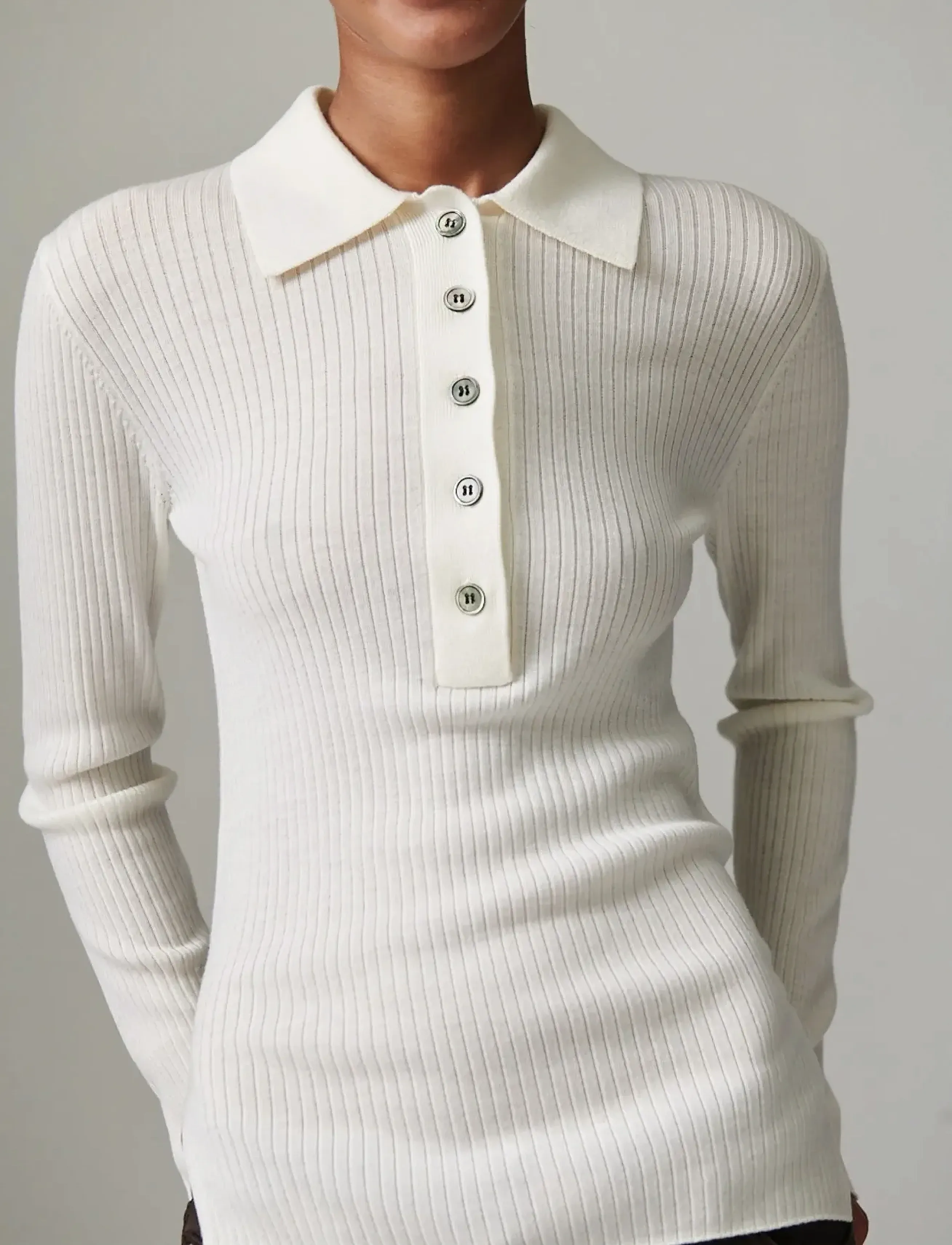 Day Birger et Mikkelsen - Murphy - Daily elements - trøjer - ivory shade - 4