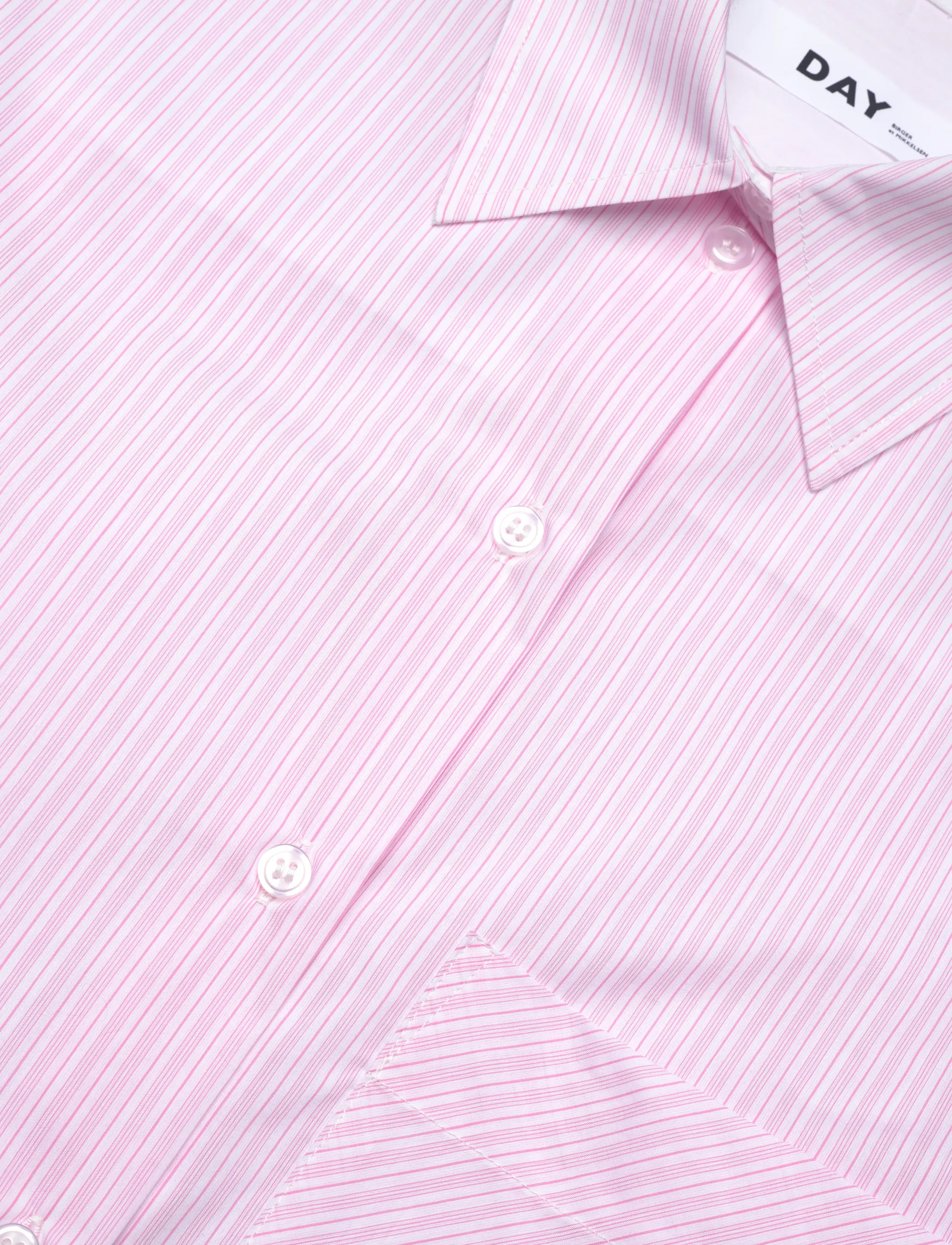 Day Birger et Mikkelsen - Mac - Classic Stripe RD - langärmlige hemden - pink-a-boo - 3