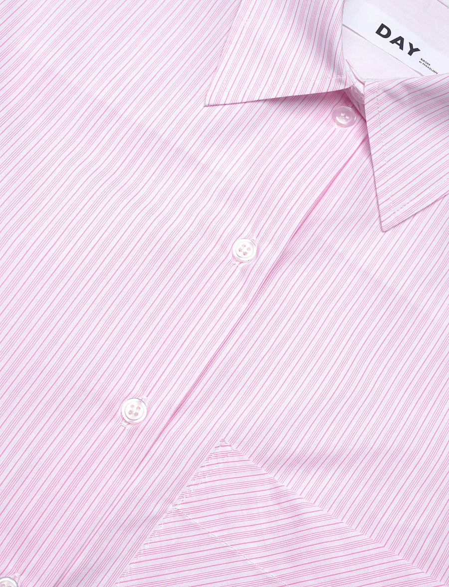 Day Birger et Mikkelsen - Mac - Classic Stripe RD - long-sleeved shirts - pink-a-boo - 3