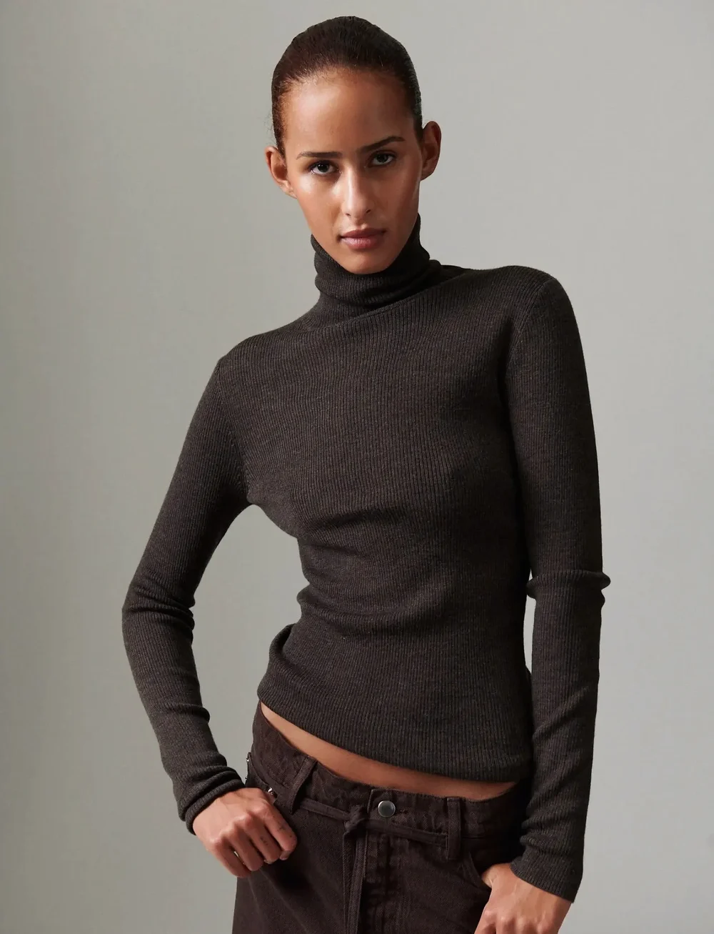 Day Birger et Mikkelsen - Sierra - Daily Elements - turtlenecks - expresso melange - 0
