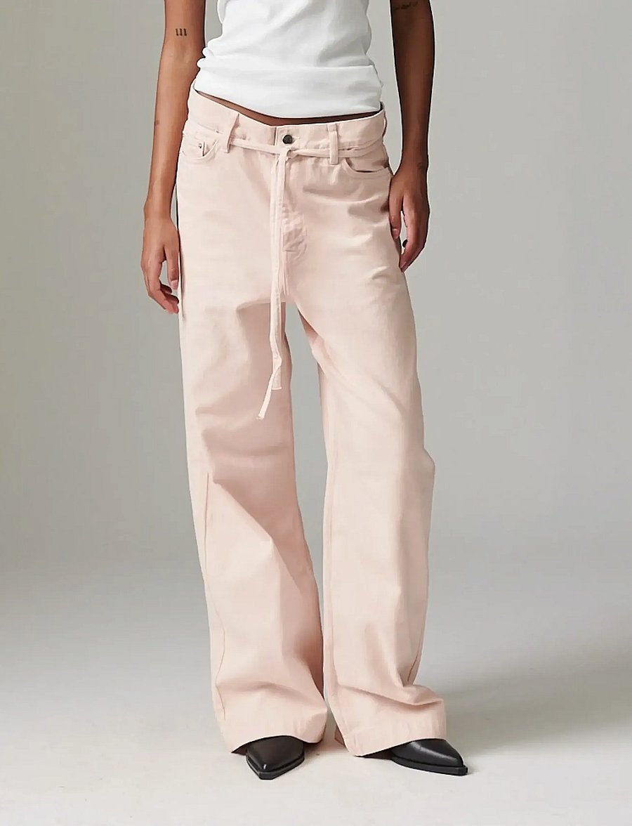 Day Birger et Mikkelsen - Elijah - Dusty Rose Denim - hosen mit weitem bein - pink-a-boo - 0