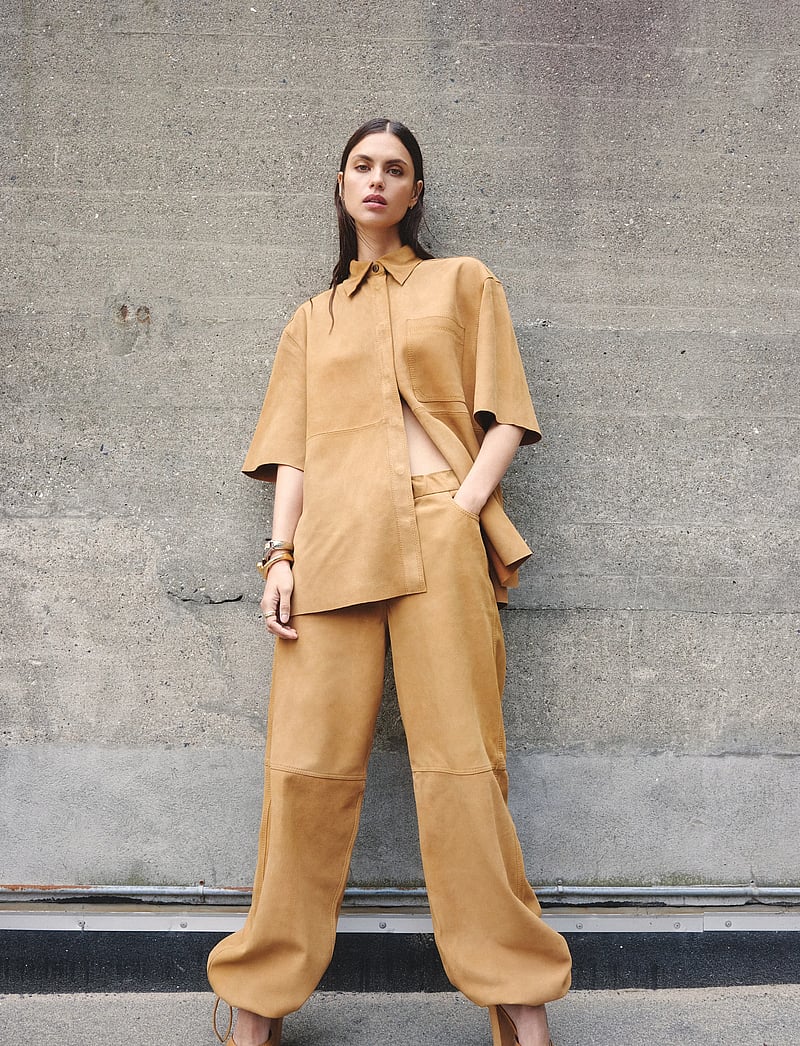 Day Birger et Mikkelsen - Ciel - Light Suede - hosen mit weitem bein - rubber - 0