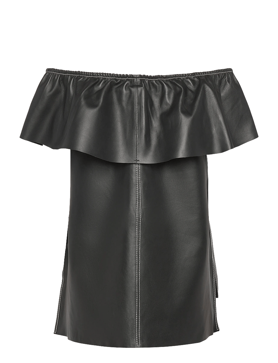 Day Birger et Mikkelsen - Lira - Soft Lamb Leather - varrukateta alussärgid - black - 2