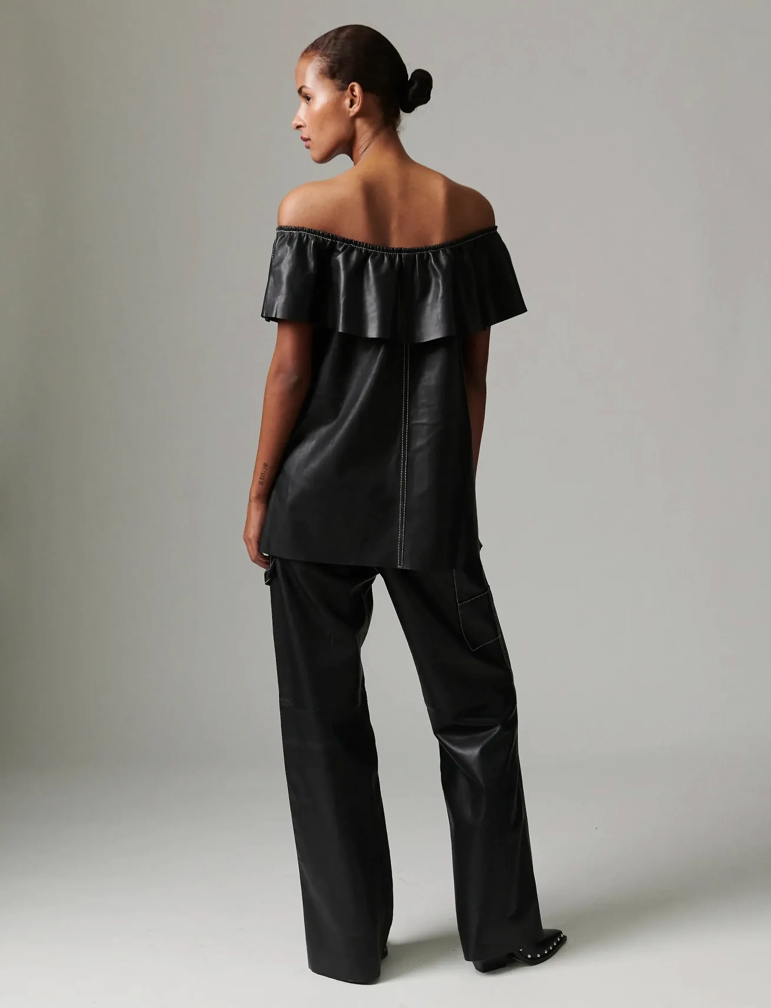 Day Birger et Mikkelsen Lira - Soft Lamb Leather, 42, Black, T-Shirts & Toppe > Uden Ærmer, Dame