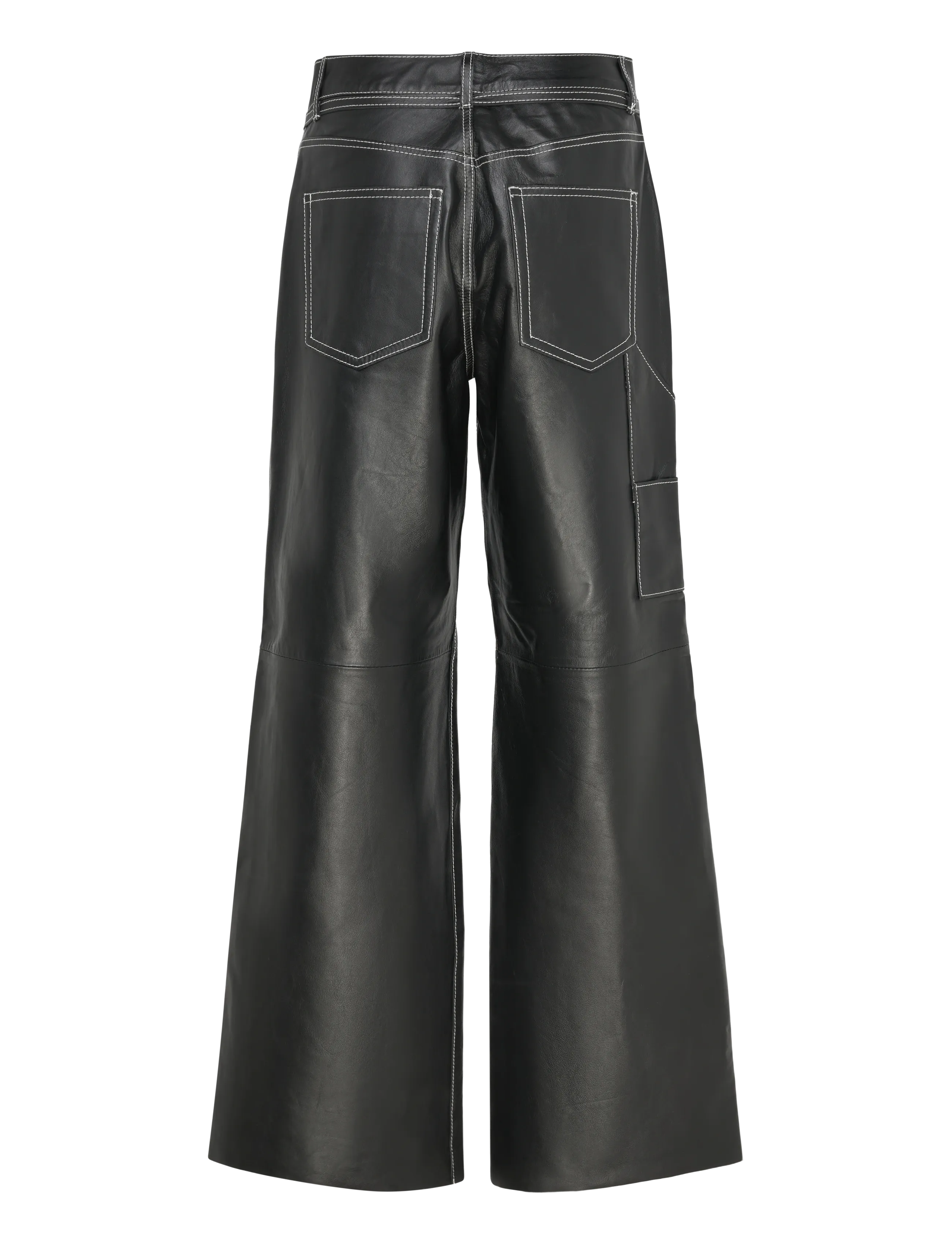 Day Birger et Mikkelsen Yanna - Soft Lamb Leather - Nahkpüksid - BLACK / black