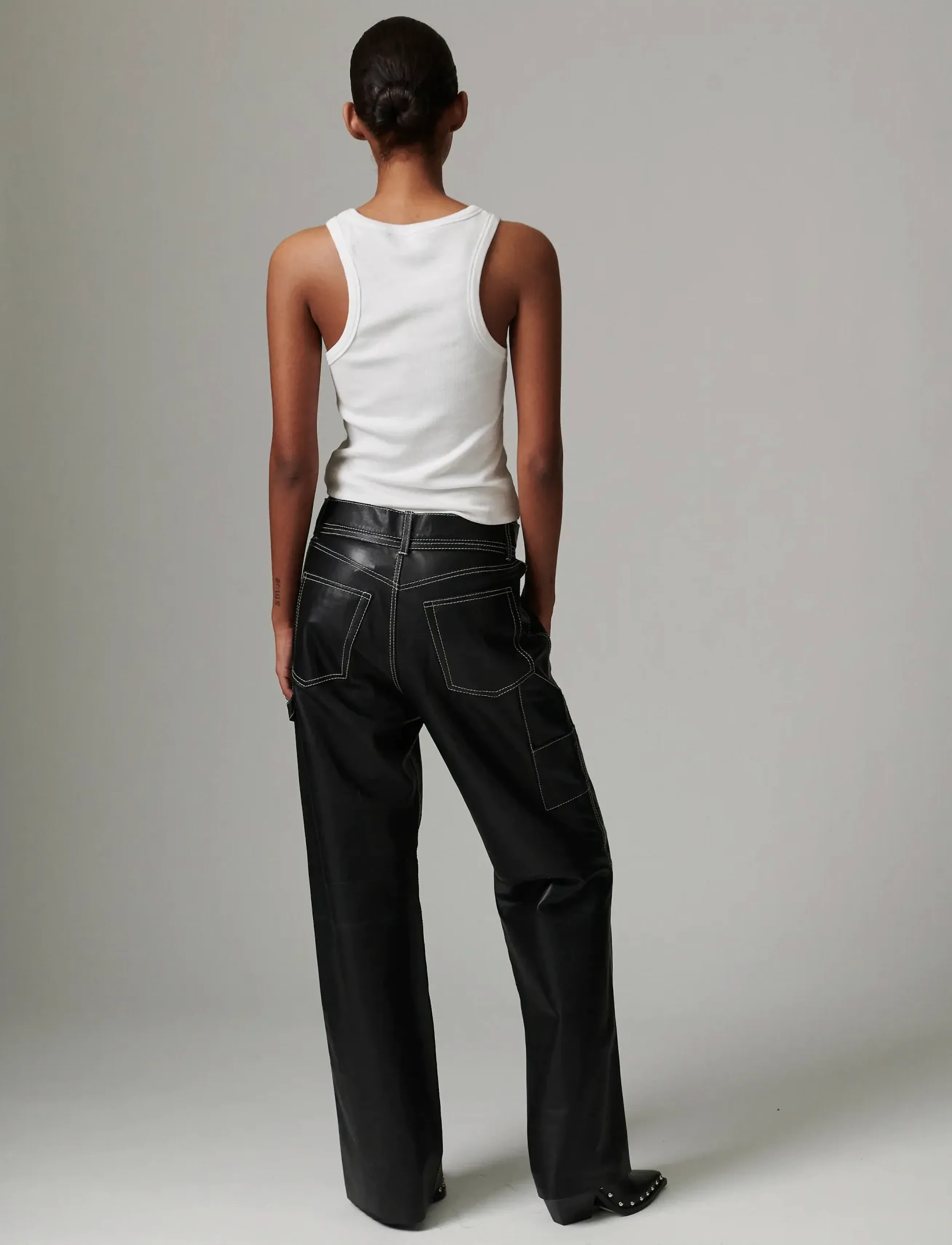 Day Birger et Mikkelsen - Yanna - Soft Lamb Leather - lederhosen - black - 3