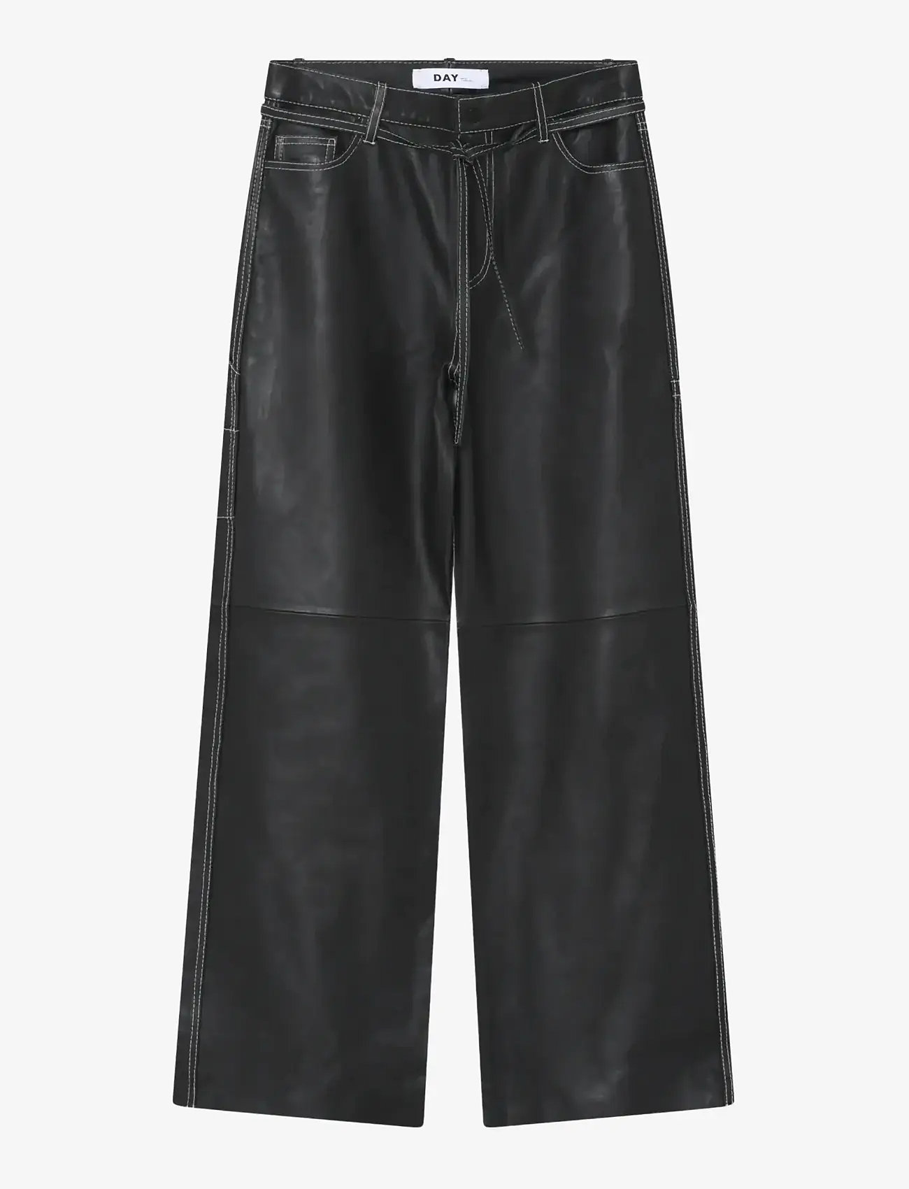 Day Birger et Mikkelsen - Yanna - Soft Lamb Leather - læderbukser - black - 3