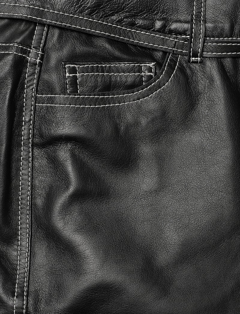 Day Birger et Mikkelsen - Yanna - Soft Lamb Leather - læderbukser - black - 4