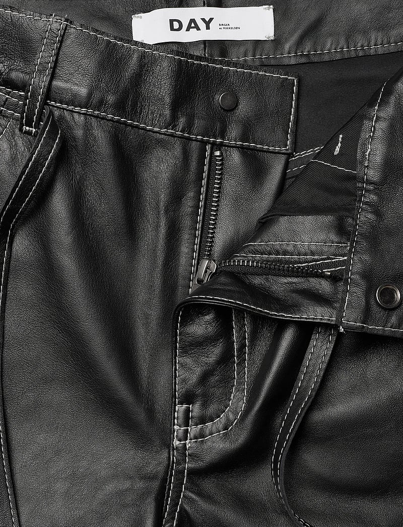 Day Birger et Mikkelsen - Yanna - Soft Lamb Leather - læderbukser - black - 5