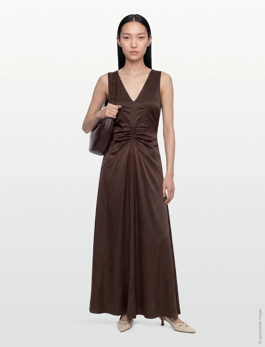 Day Birger et Mikkelsen - Mino -Viscose Stretch - maxikjoler - coffee bean - 0