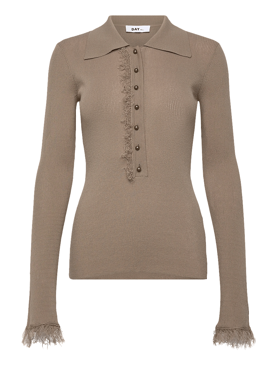 Day Birger et Mikkelsen - Blanche - Cotton Base - poloskjorter - chinchilla - 1