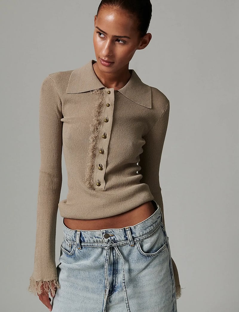 Day Birger et Mikkelsen - Blanche - Cotton Base - poloskjorter - chinchilla - 0