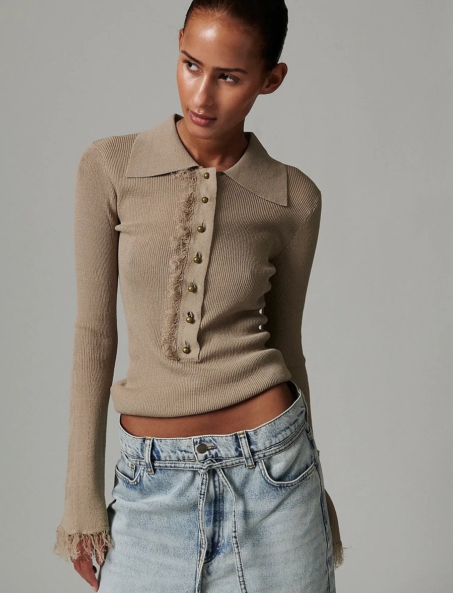 Day Birger et Mikkelsen - Blanche - Cotton Base - poloskjorter - chinchilla - 0