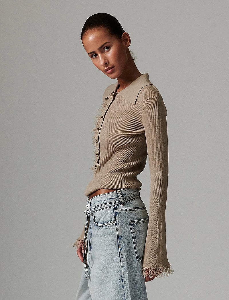 Day Birger et Mikkelsen - Blanche - Cotton Base - poloskjorter - chinchilla - 5