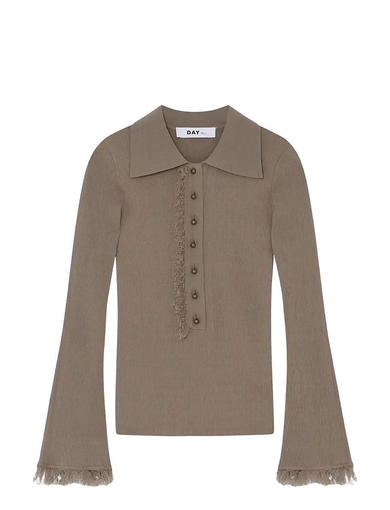 Day Birger et Mikkelsen - Blanche - Cotton Base - poloskjorter - chinchilla - 3