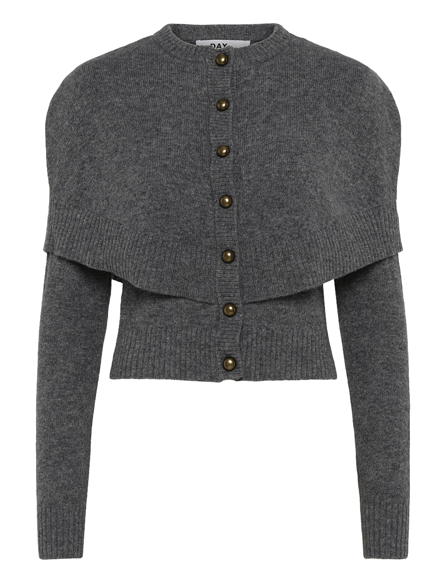 Day Birger et Mikkelsen - DAYEllie -Medium Soft Wool - strickjacken - medium grey melange - 1