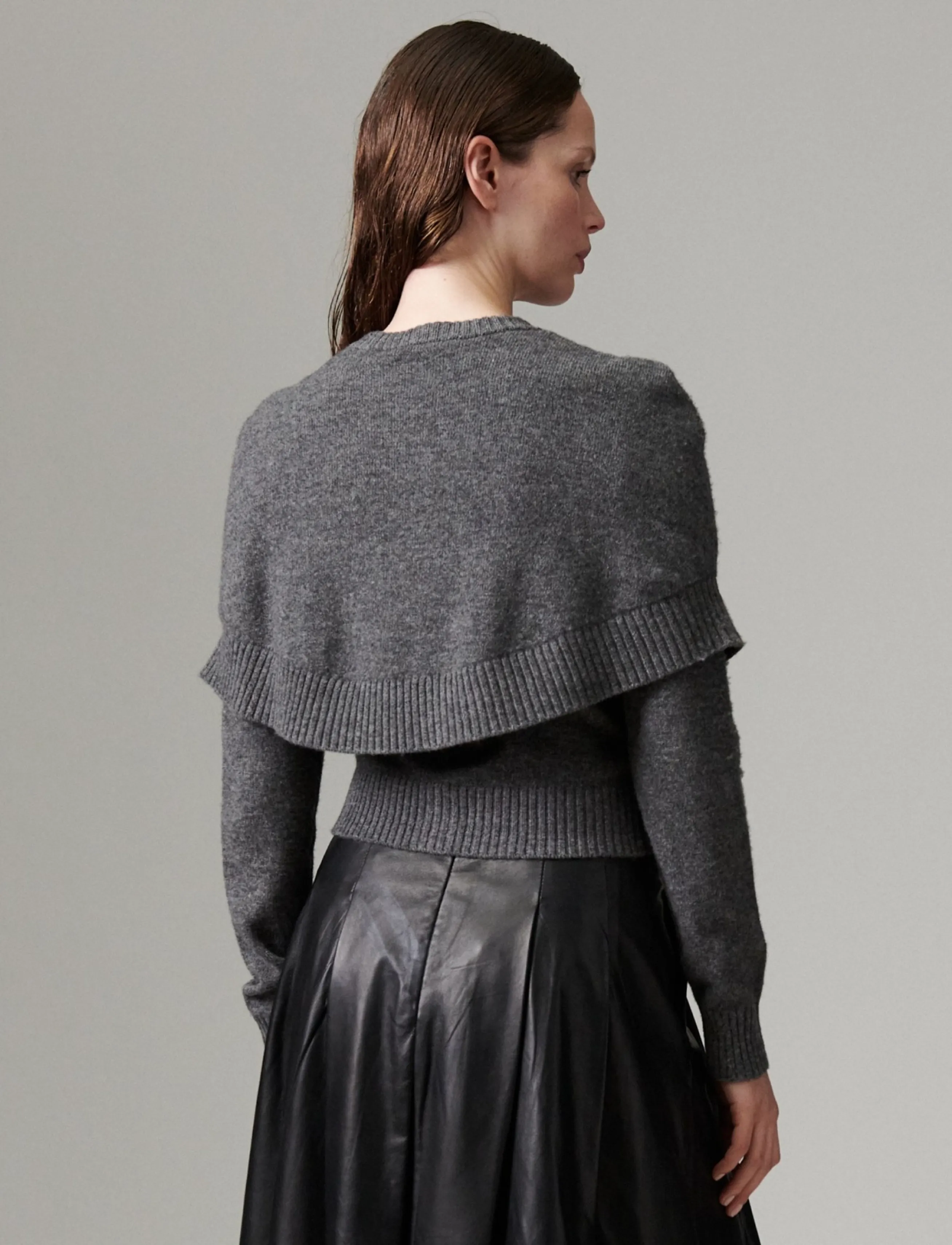 Day Birger et Mikkelsen - DAYEllie -Medium Soft Wool - strickjacken - medium grey melange - 3