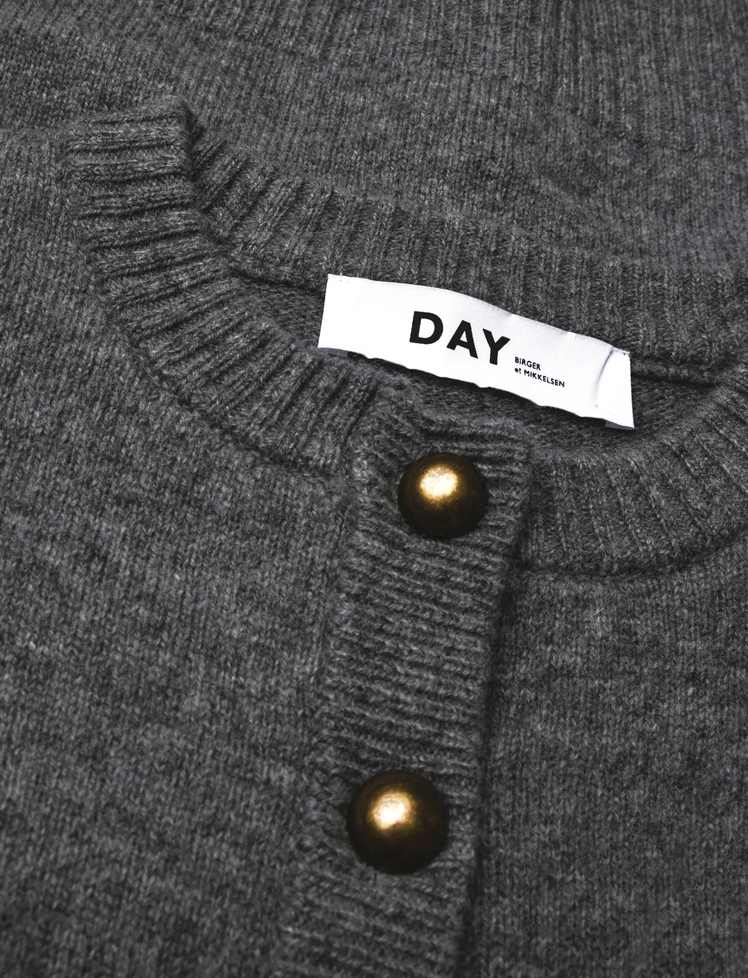 Day Birger et Mikkelsen - DAYEllie -Medium Soft Wool - strickjacken - medium grey melange - 4