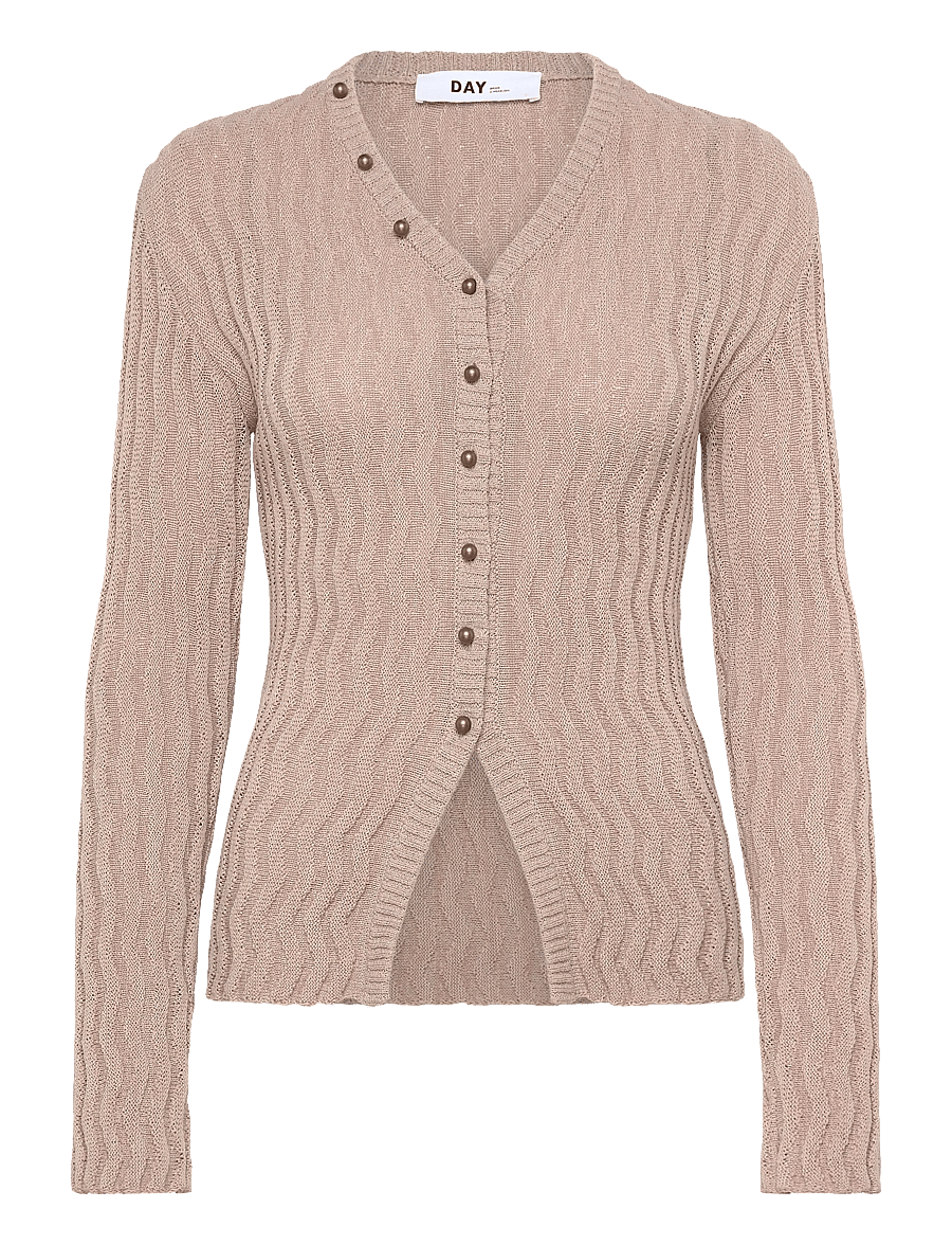 Day Birger et Mikkelsen - Joelle - Summer Linen - cardigans - cobblestone - 1