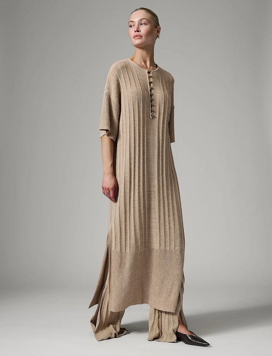 Day Birger et Mikkelsen - Stellan - Summer Linen - sommarklänningar - cobblestone - 5