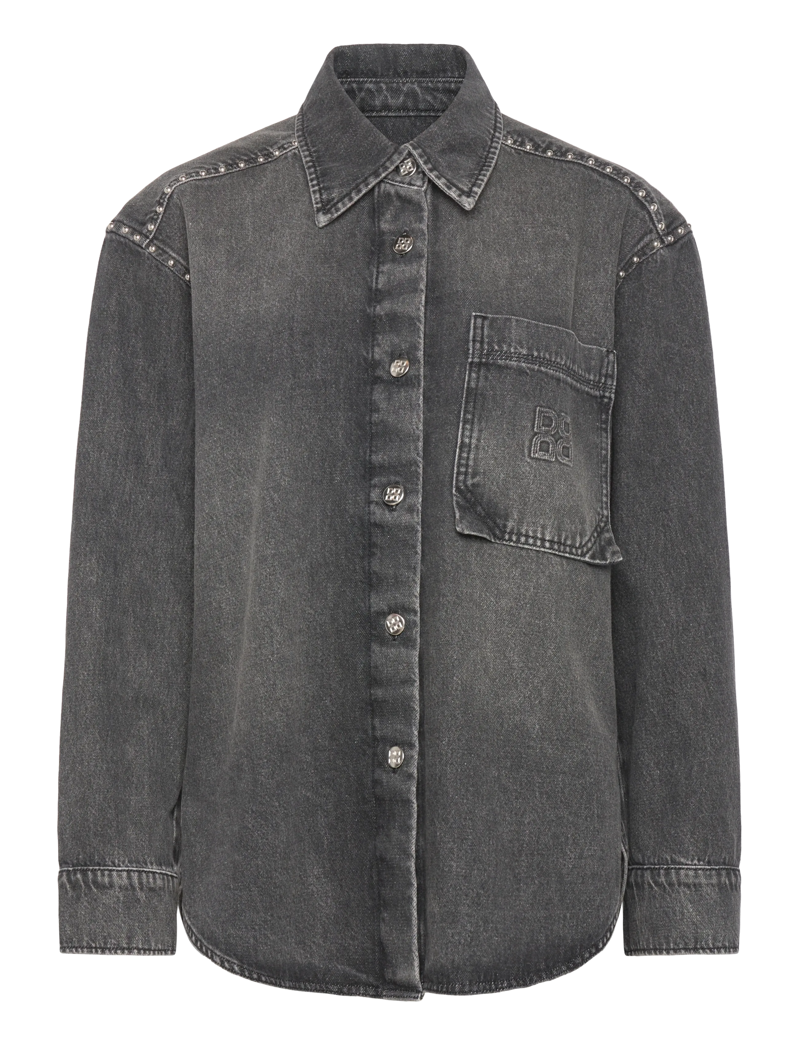 Day Birger et Mikkelsen Clothilde - Embellished Denim - Overshirts - BLACK / grey