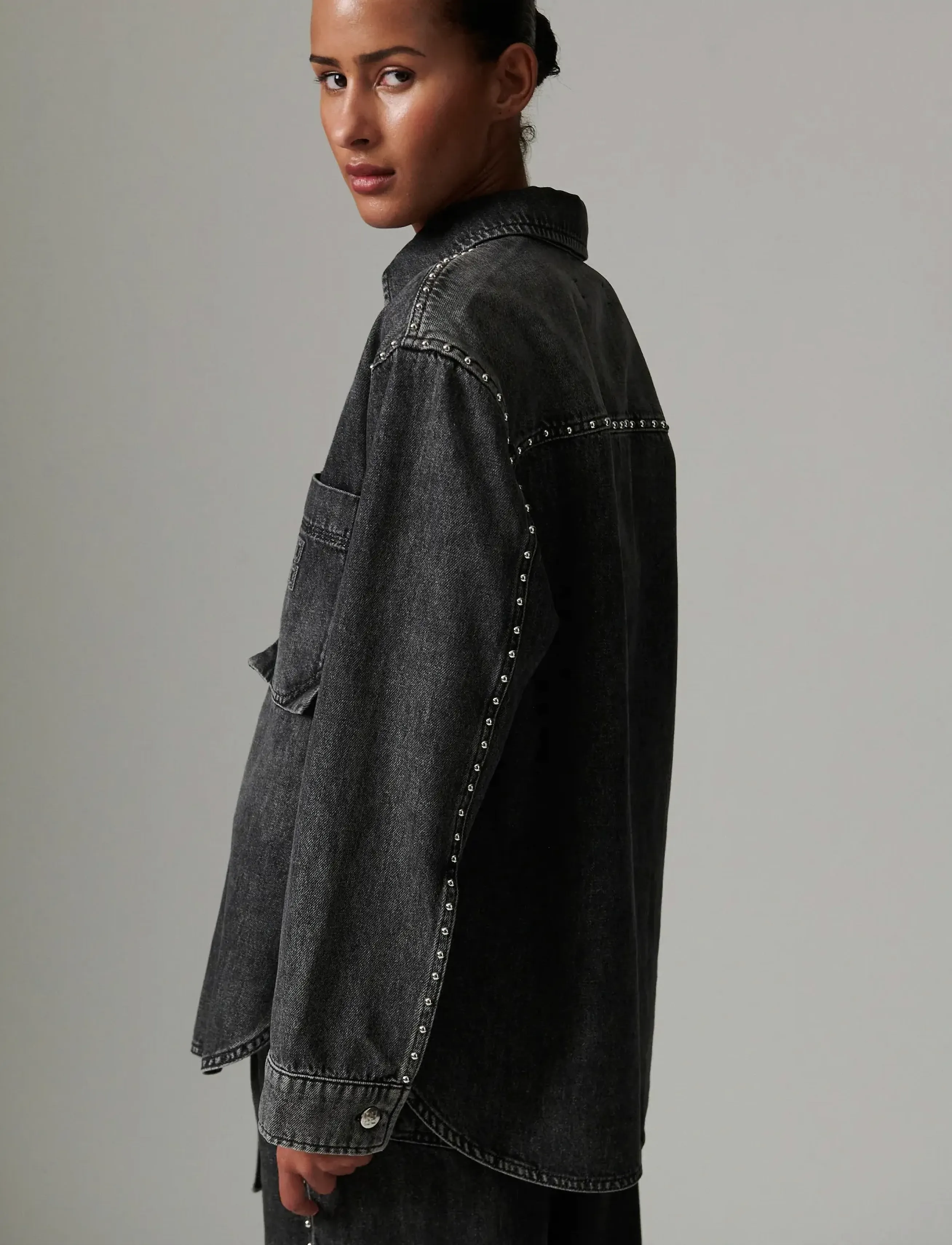 Day Birger et Mikkelsen - Clothilde - Embellished Denim - jeanshemden - black - 5