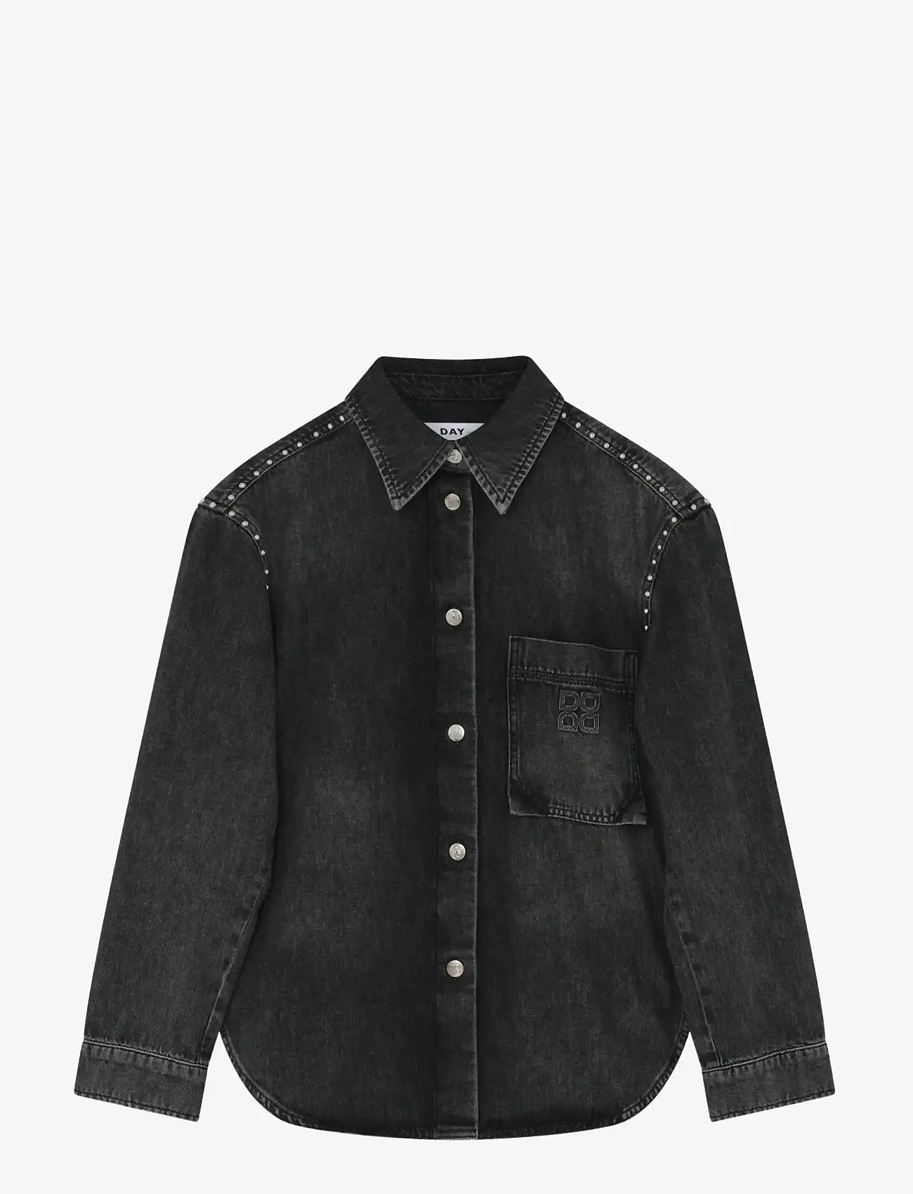 Day Birger et Mikkelsen - Clothilde - Embellished Denim - denim shirts - black - 3