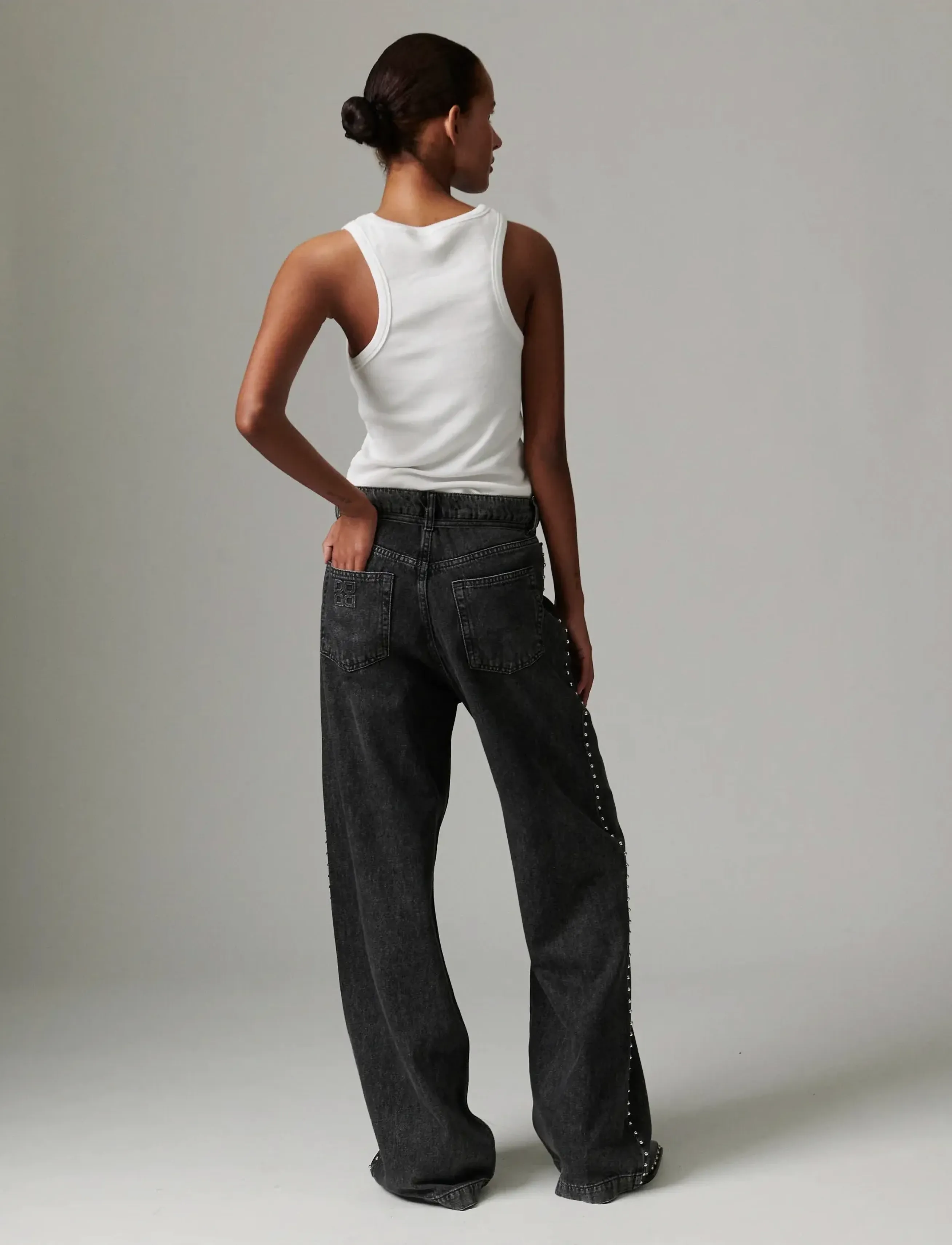 DAY BIRGER ET MIKKELSEN Elijah Embellished Denim raka jeans dam – bild 3