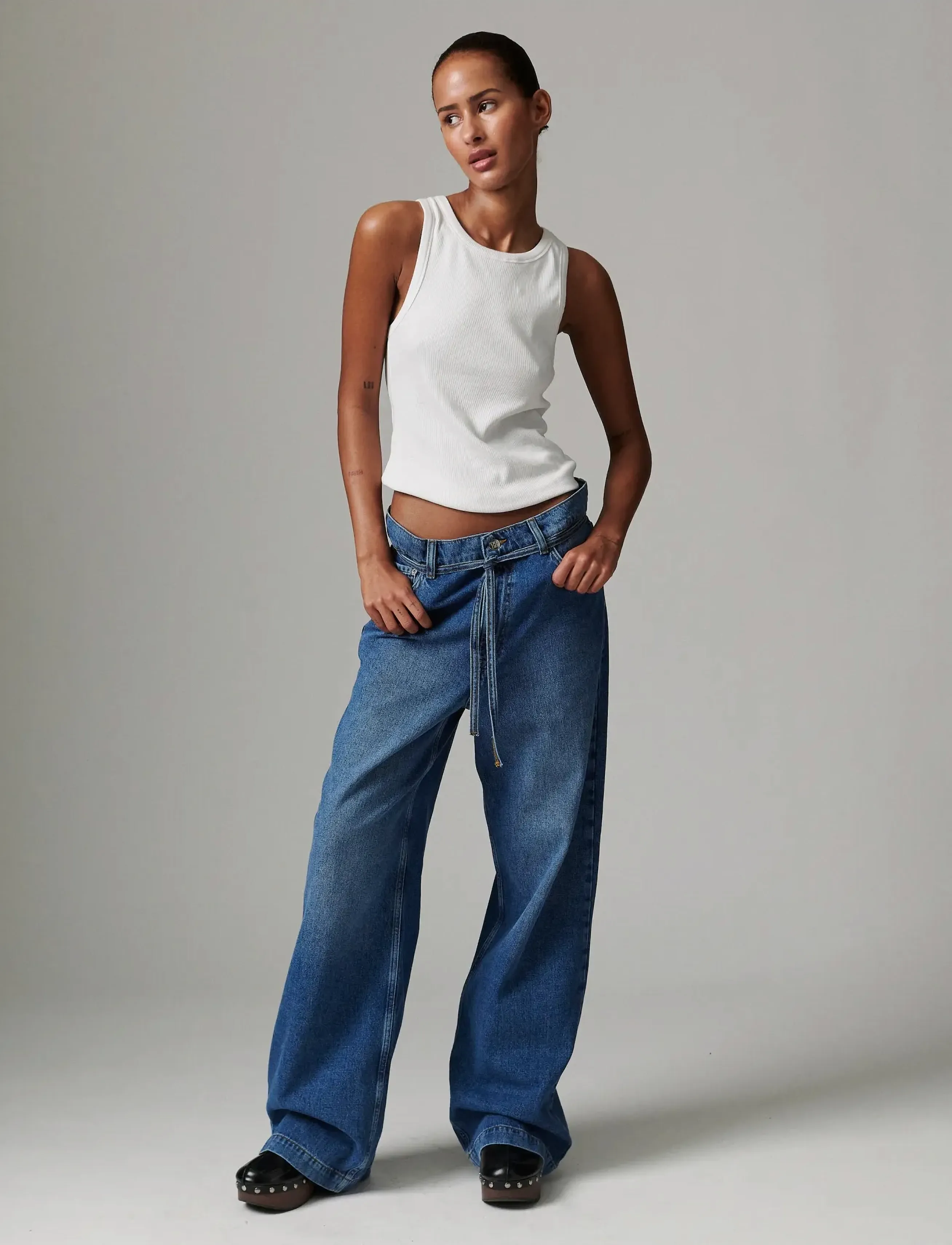Day Birger et Mikkelsen - Elijah - Medium Denim - wide leg jeans - medium blue - 0