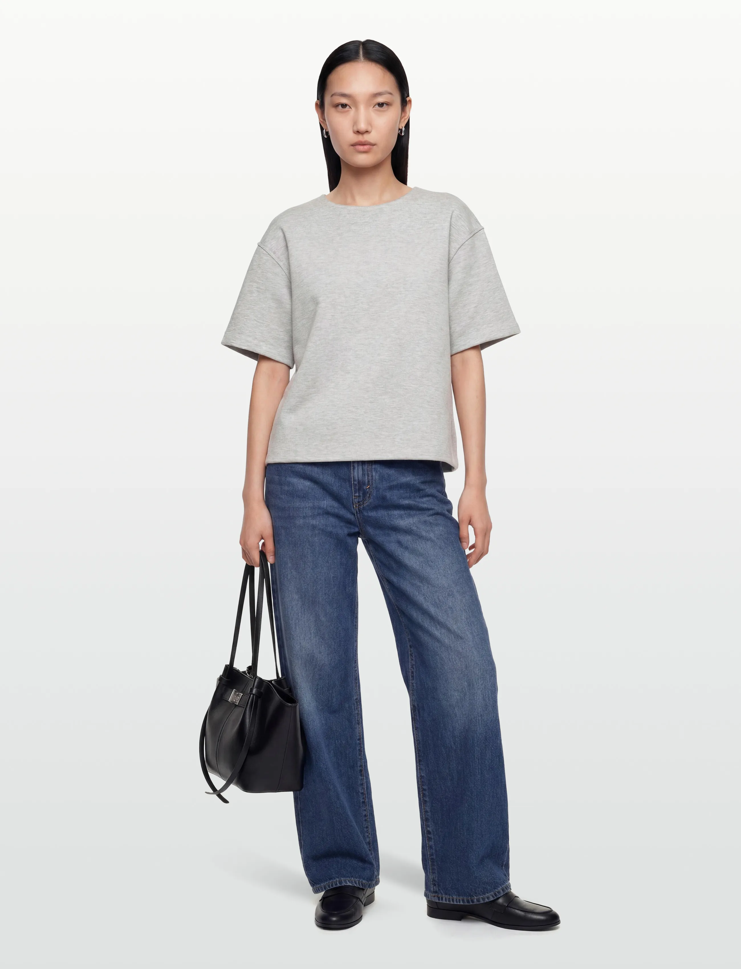 Day Birger et Mikkelsen Amalie - Scuba - T-shirts & Toppe - LIGHT GREY MELANGE / grey
