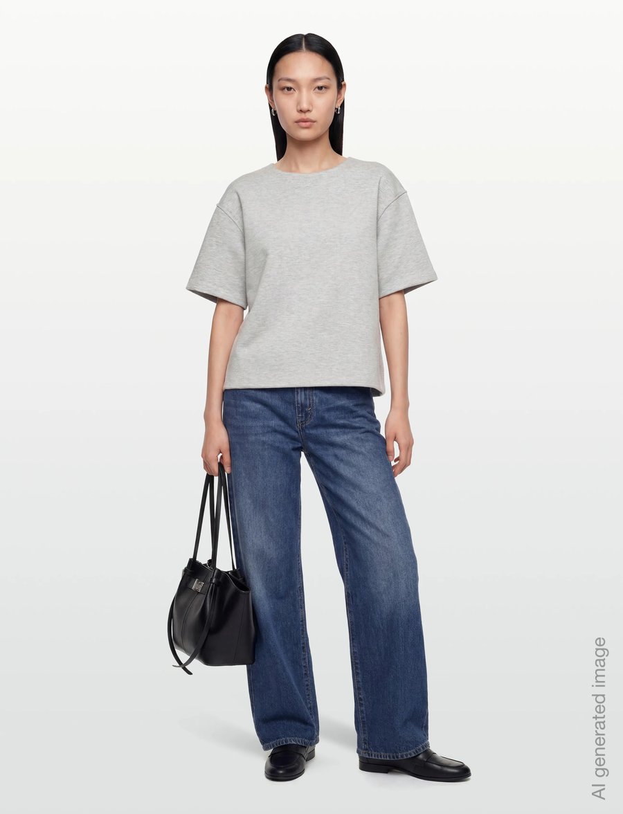 Day Birger et Mikkelsen - Amalie - Scuba - t-shirts & tops - light grey melange - 0