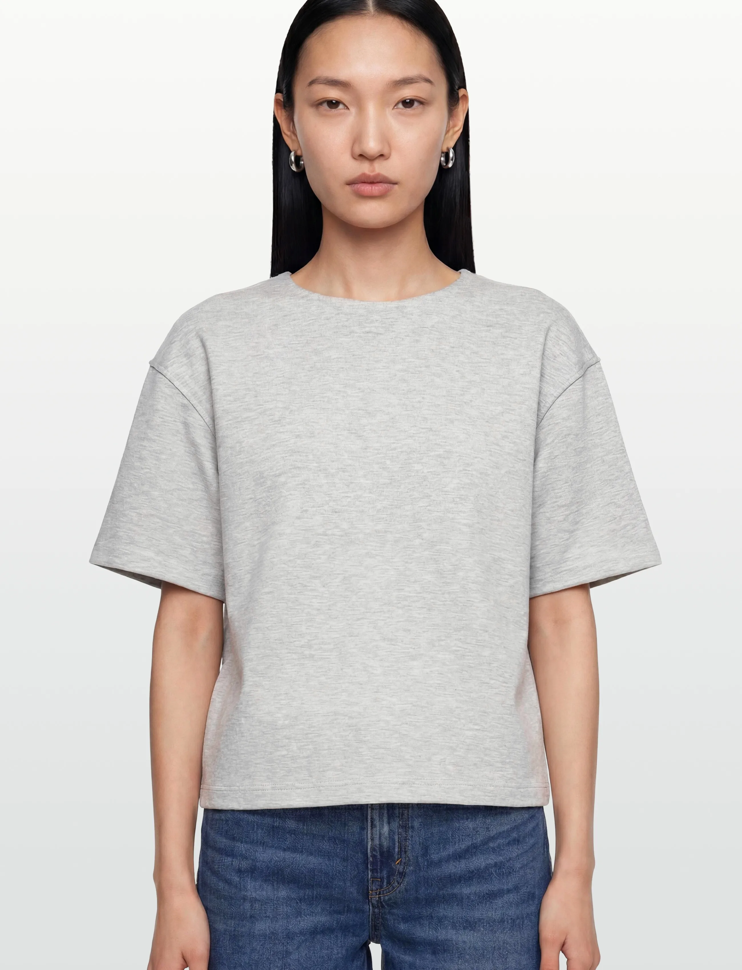 Day Birger et Mikkelsen - Amalie - Scuba - t-särgid - light grey melange - 3