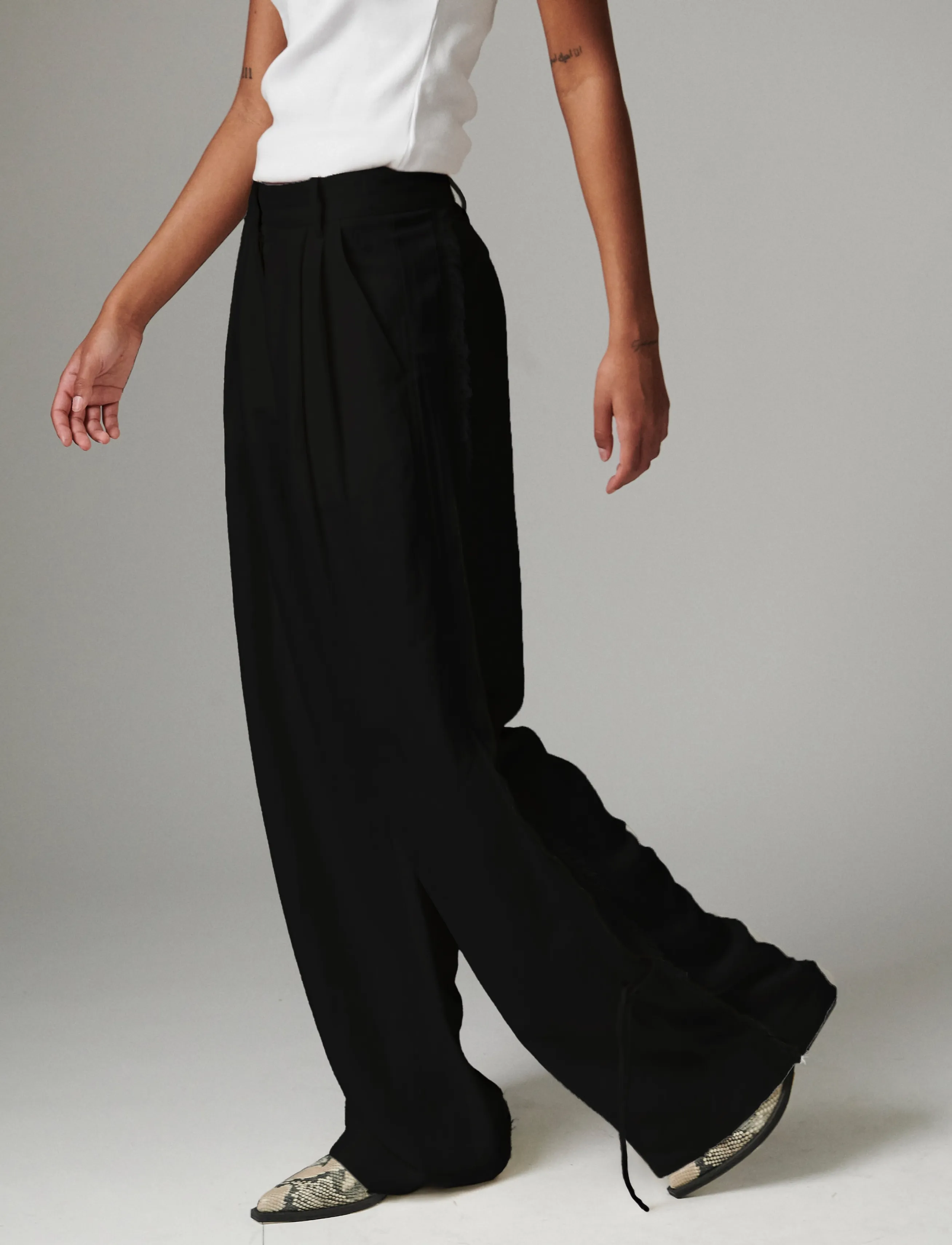Day Birger et Mikkelsen Belle - Contrast Linen - Kläder - BLACK / black