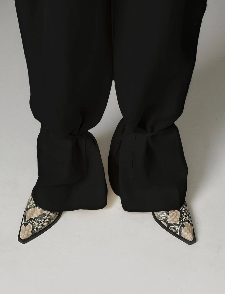 Day Birger et Mikkelsen - Belle - Contrast Linen - kostymbyxor - black - 3