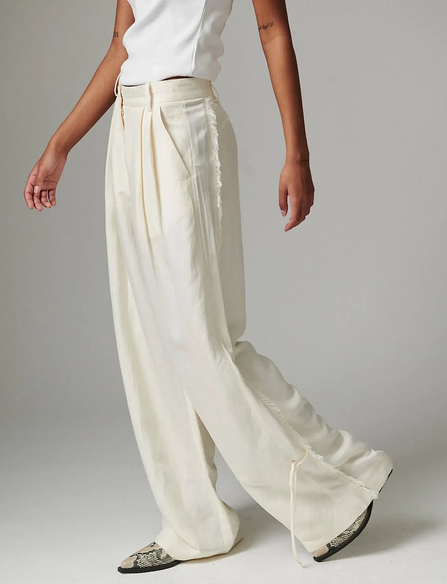 Day Birger et Mikkelsen - Belle - Contrast Linen - pantalons habillés - jet stream - 5