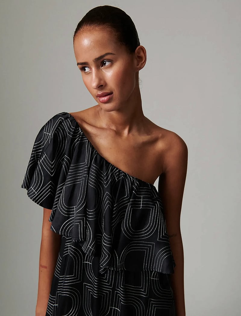 Day Birger et Mikkelsen - Chrissi- Fluid Viscose Stitch - maxi dresses - black - 0